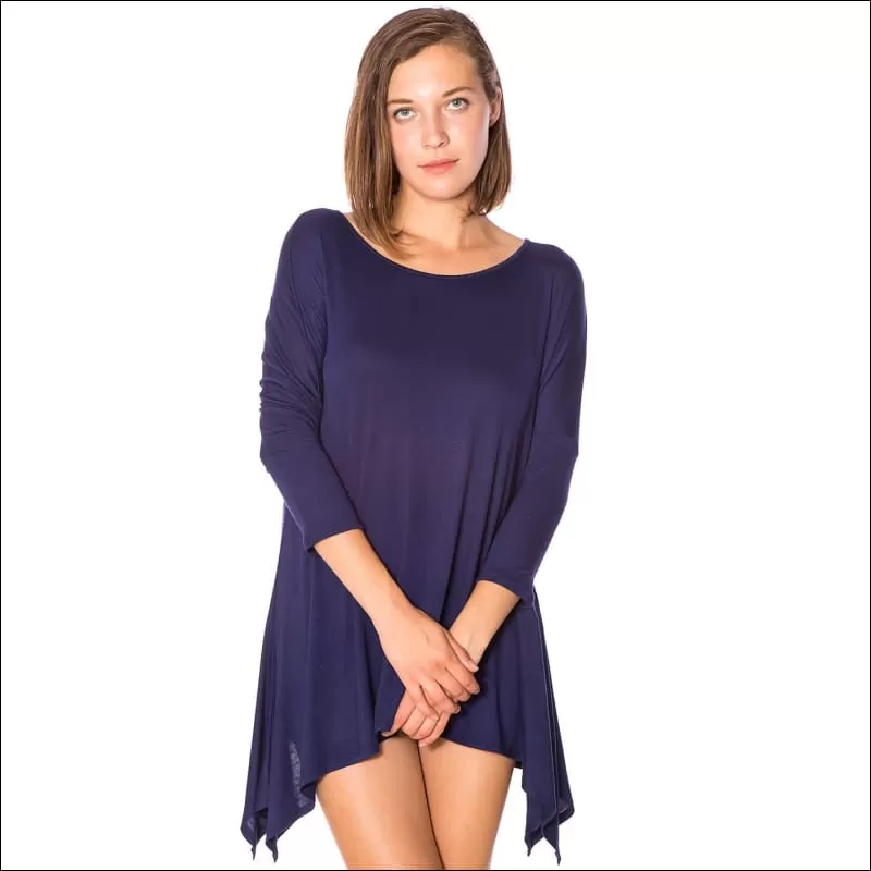 3/4 Sleeve Jersey Tunic