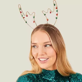 Accessorize London Metal Jingle Bell Antlers