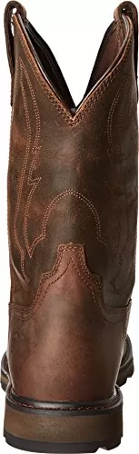 ARIAT mens Pull-on Ariat Groundbreaker Round Toe Work Boot Men s Safety Wide Calf Work Boots, Brown, 11 Wide US