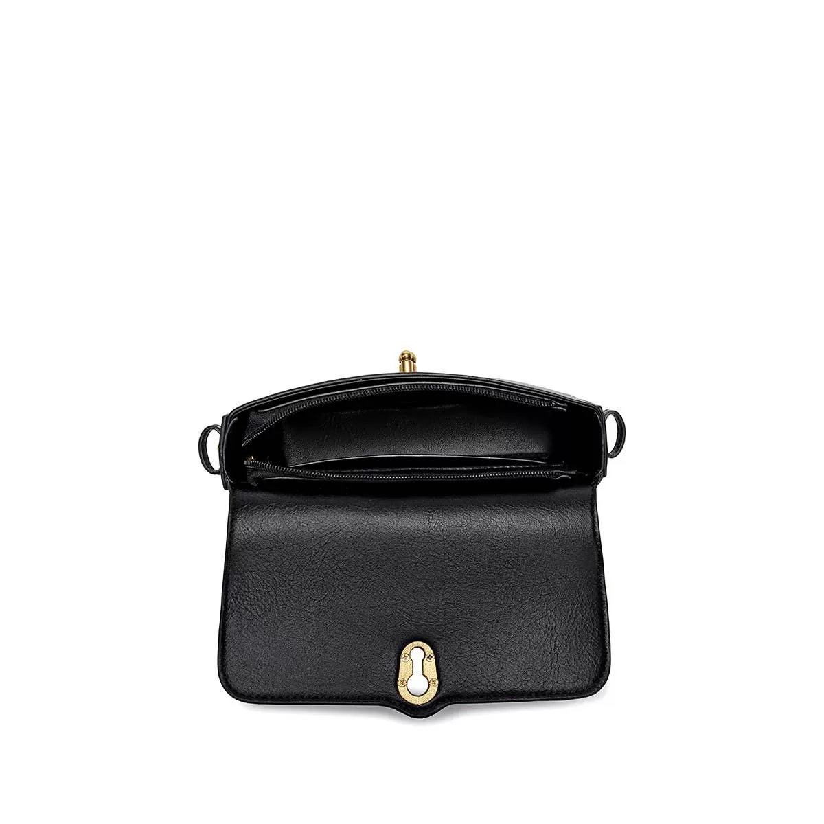 Athena Recycled Vegan Slim Bag in Black