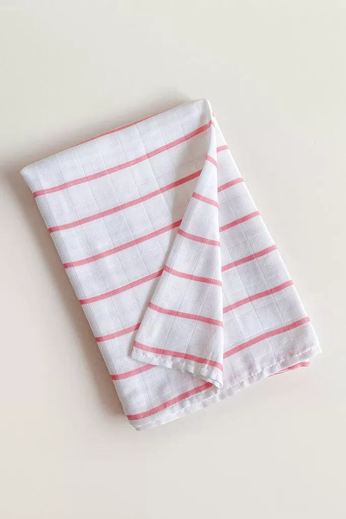 Bamboo Swaddle - Pink Stripes