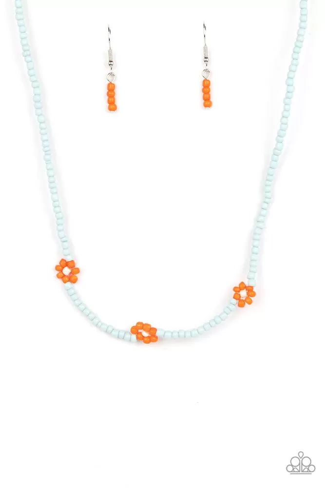 Bewitching Beading Orange Necklace - Paparazzi Accessories