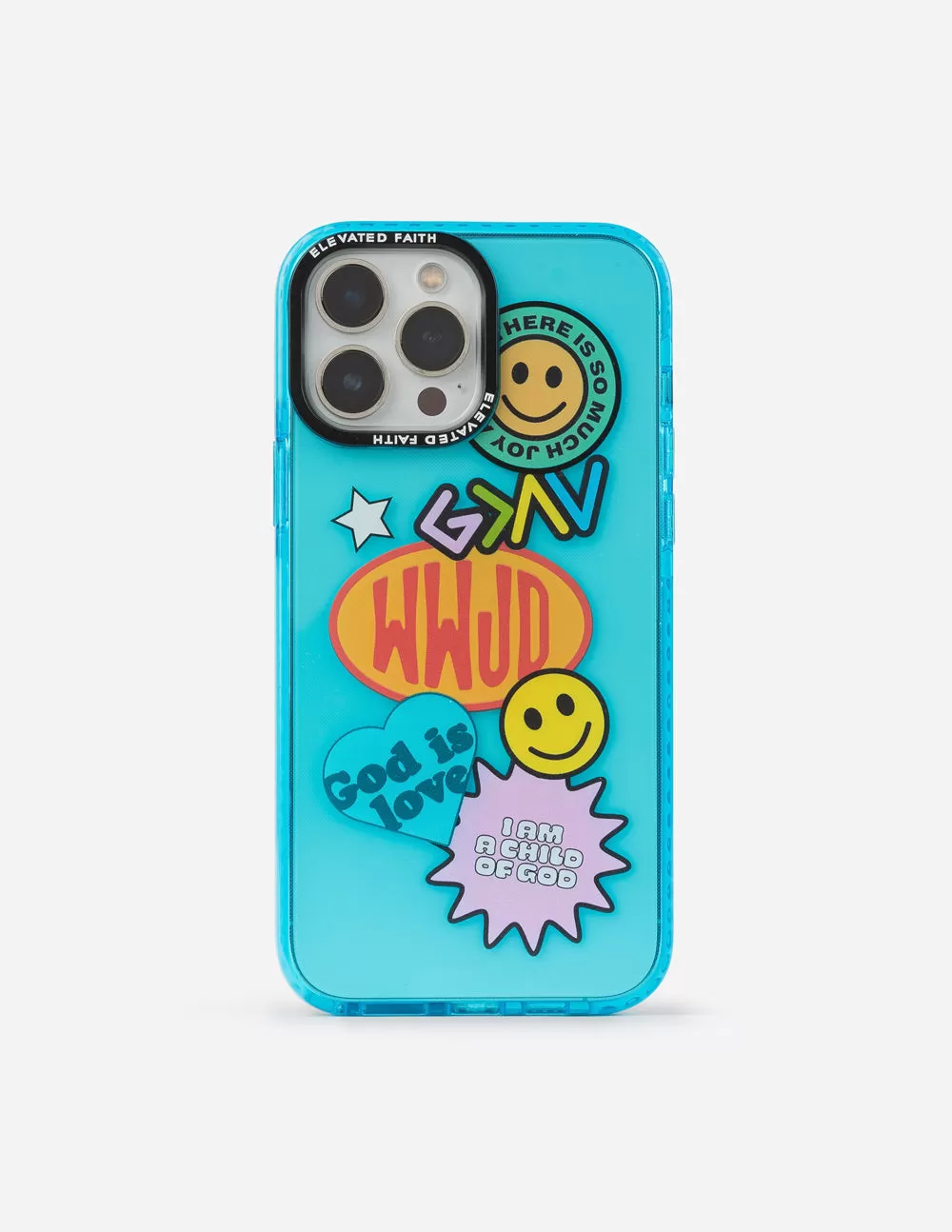 Blue Sticker Collage Phone Case