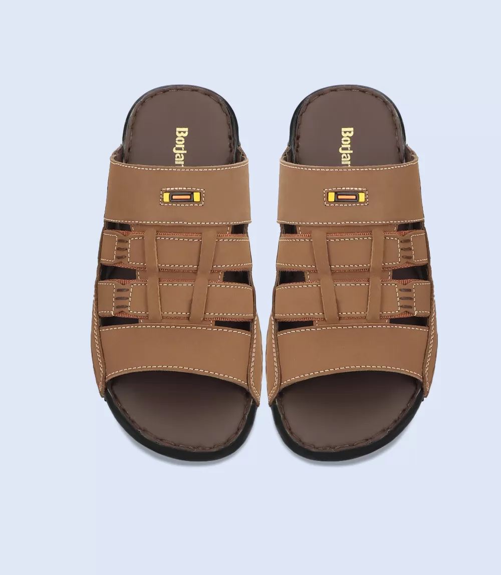 BM5570-BROWN-Men Casual Slipper