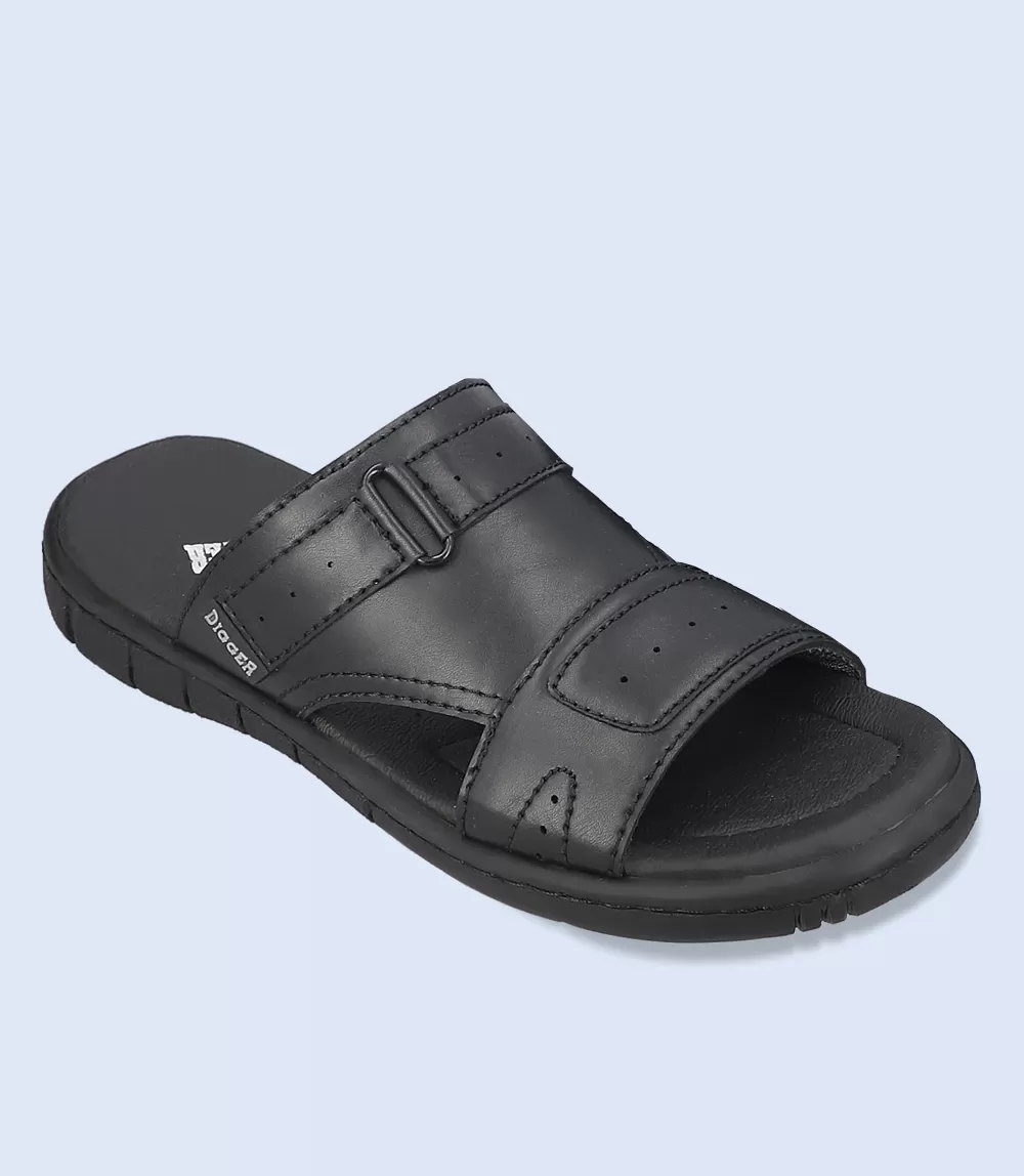 BM5733-BLACK-Men Casual Slippers