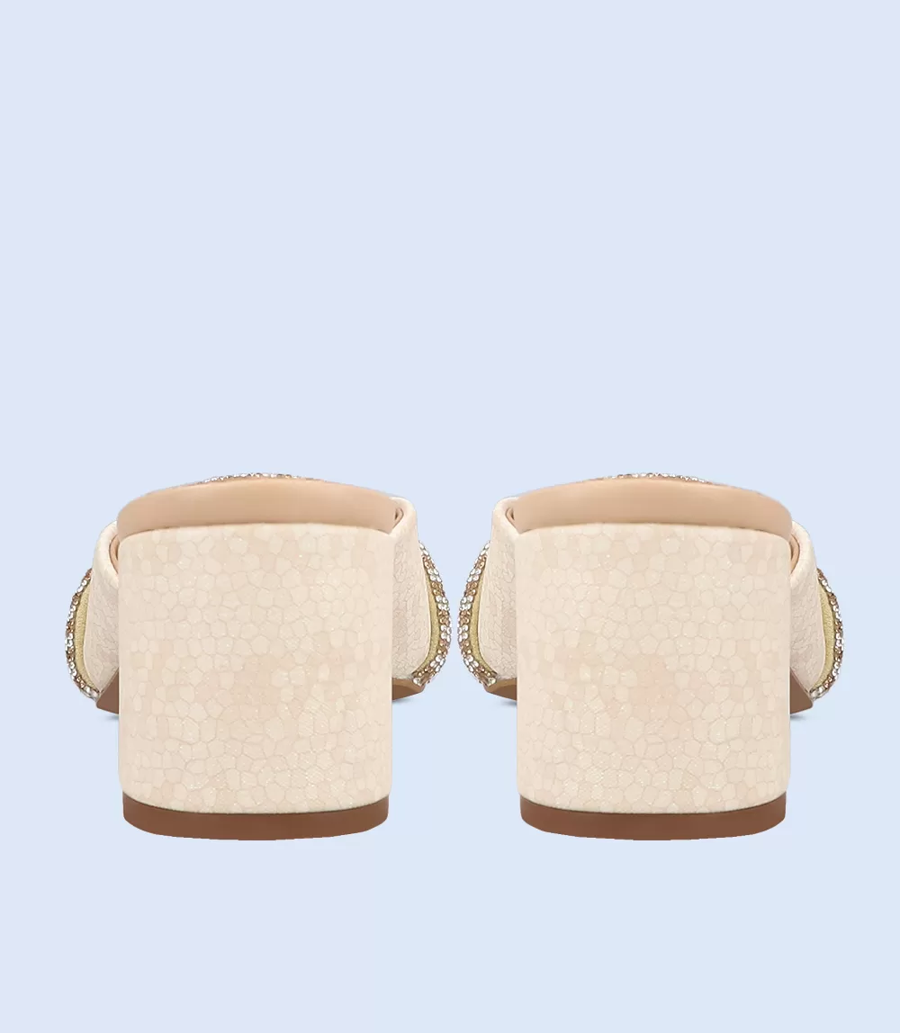 BW8171-BEIGE-Women Casual Mules