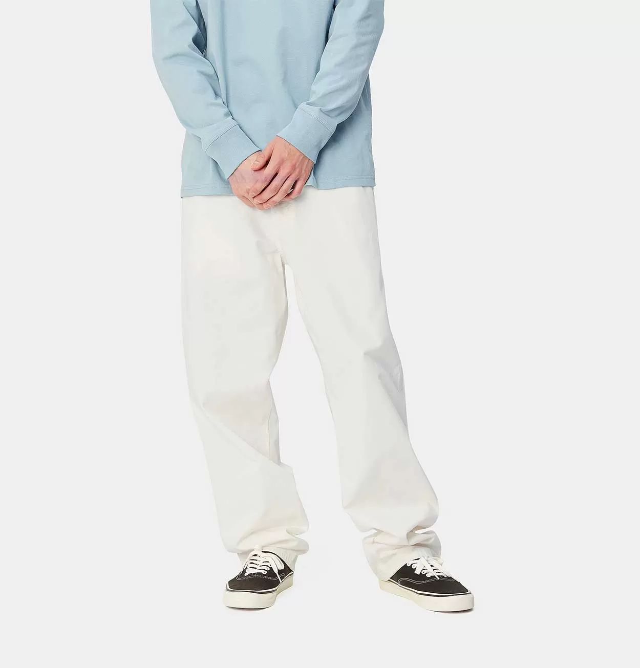 Carhartt WIP Single Knee Pant in Off-White