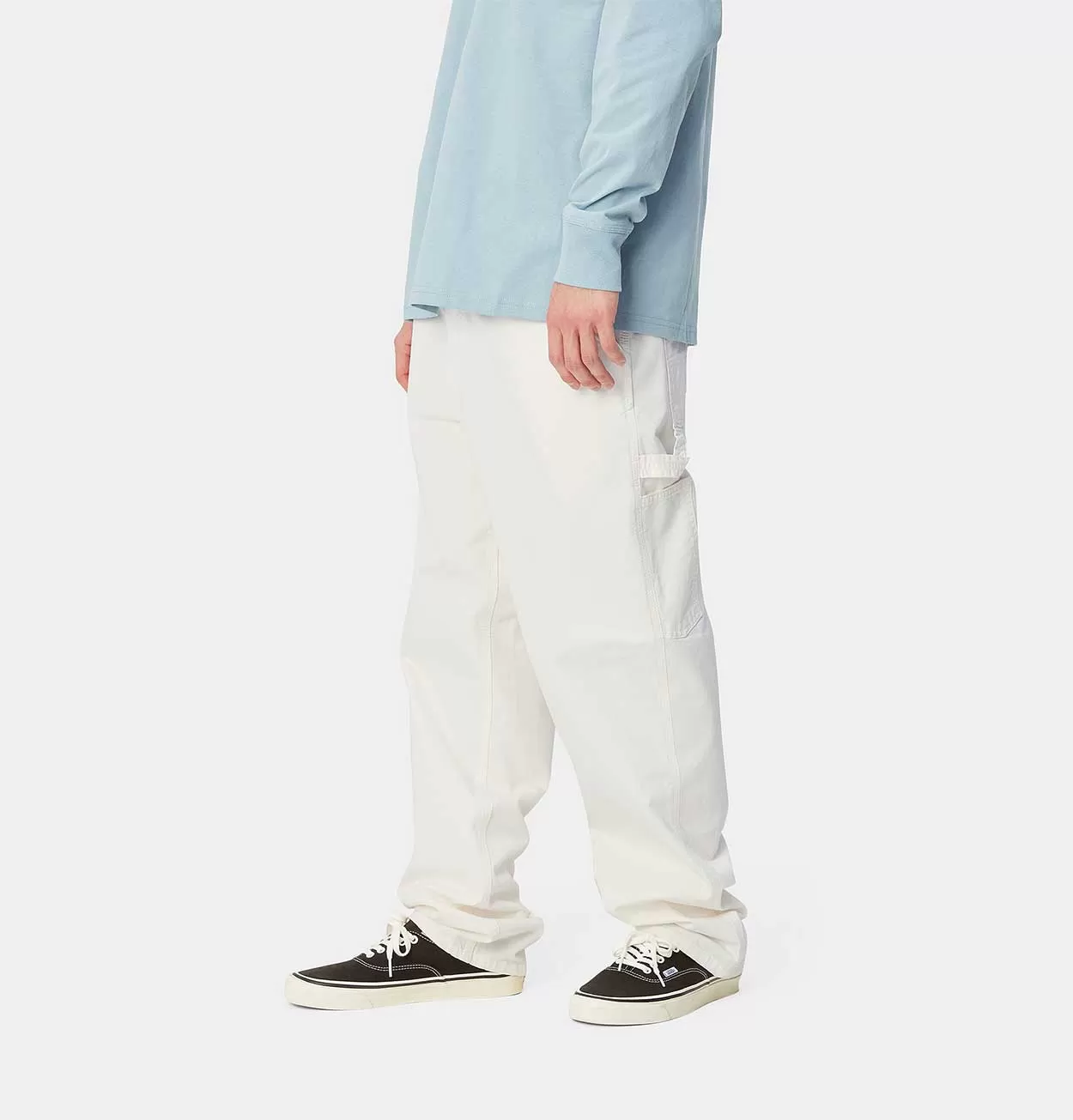 Carhartt WIP Single Knee Pant in Off-White