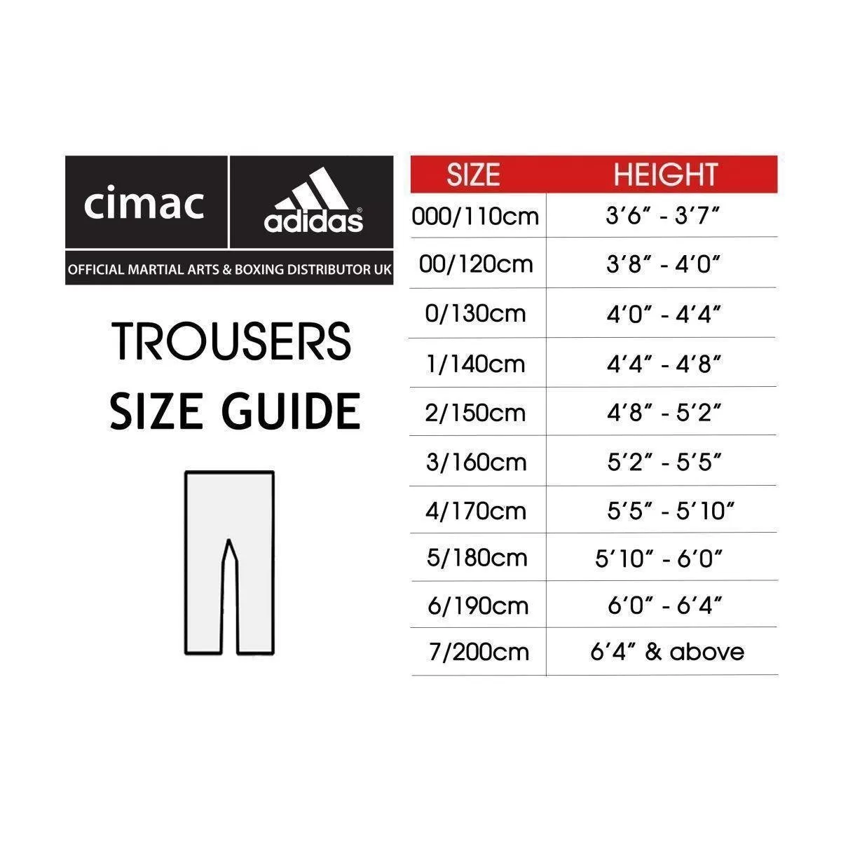 Cimac Kickboxing Trousers Adult Black Satin Pants