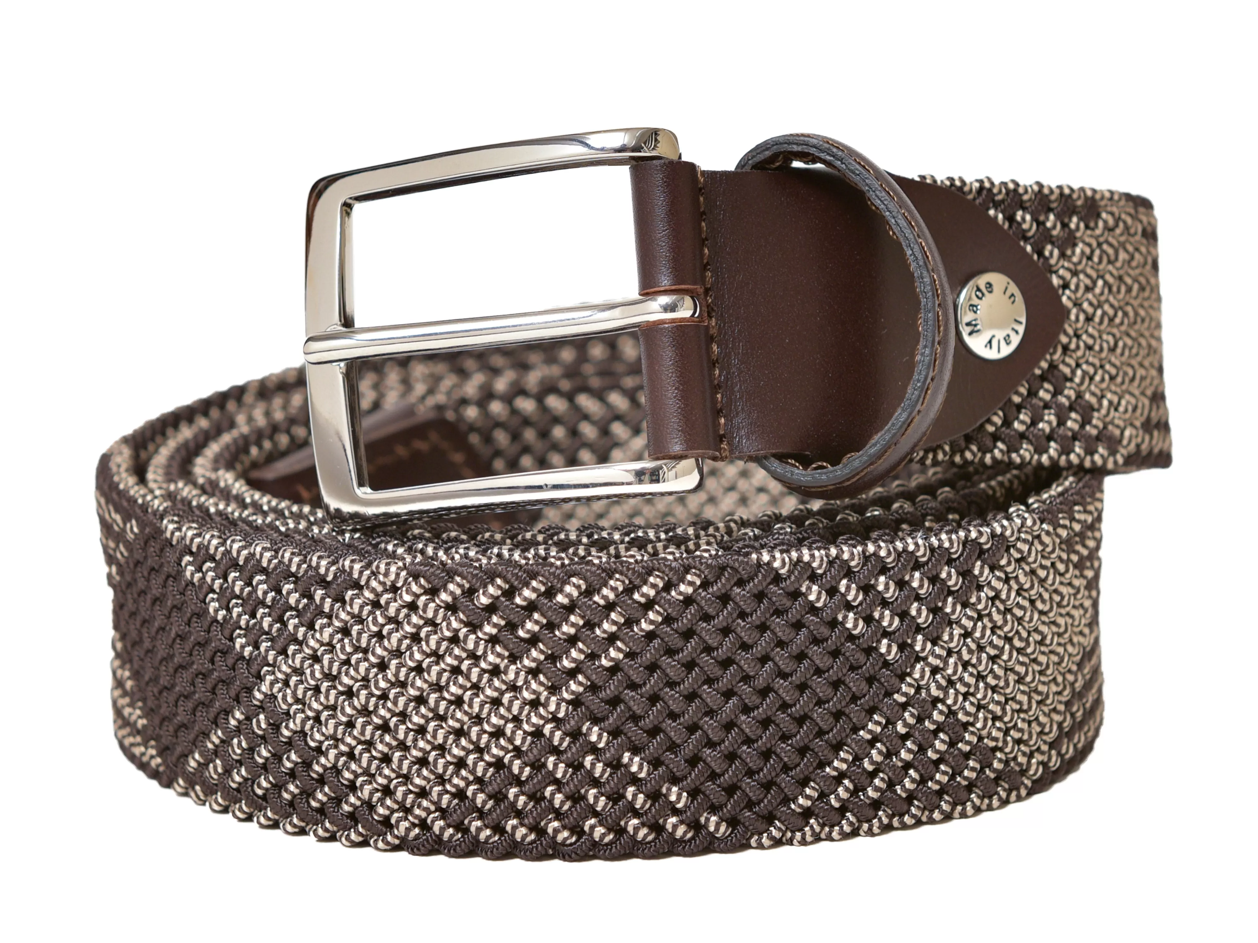 Cotton Stretch Belt Tubular Brown/Beige