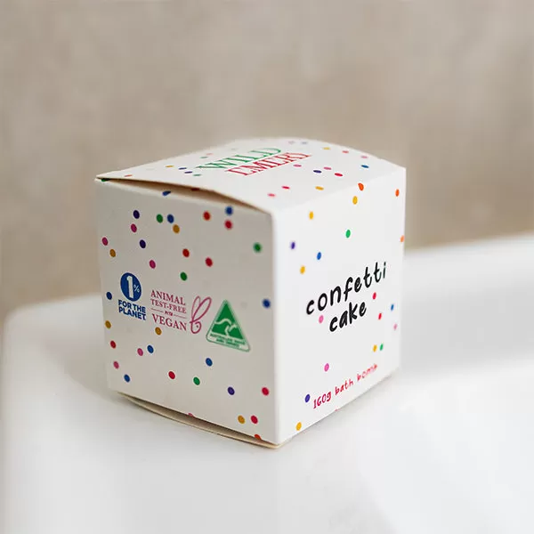 Cube Bath Bomb - Confetti Cake