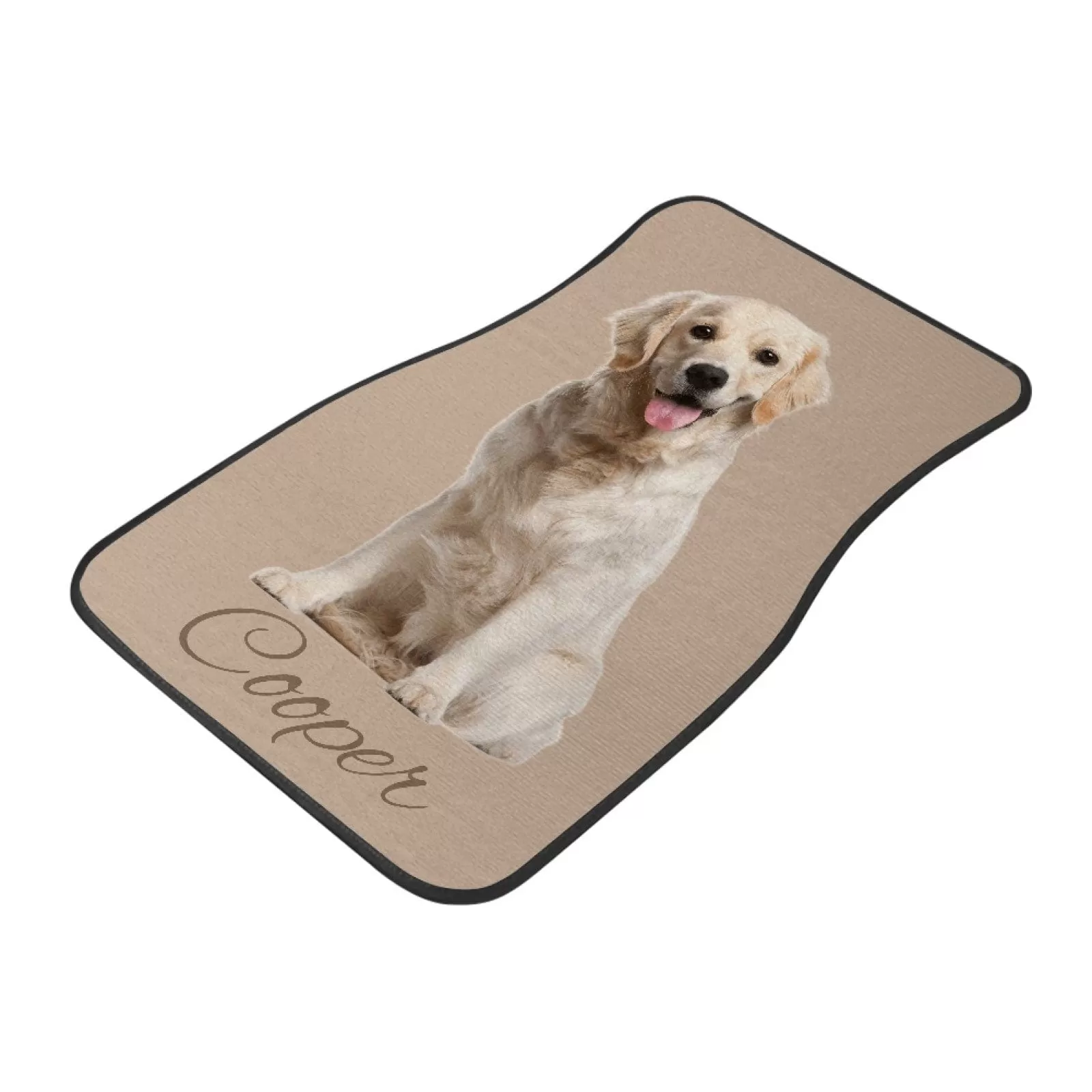 Custom Photo&Name Car Floor Mats Automotive Carpet Non-Slip Universal Interior Car Decor Accessories (Set of 2)