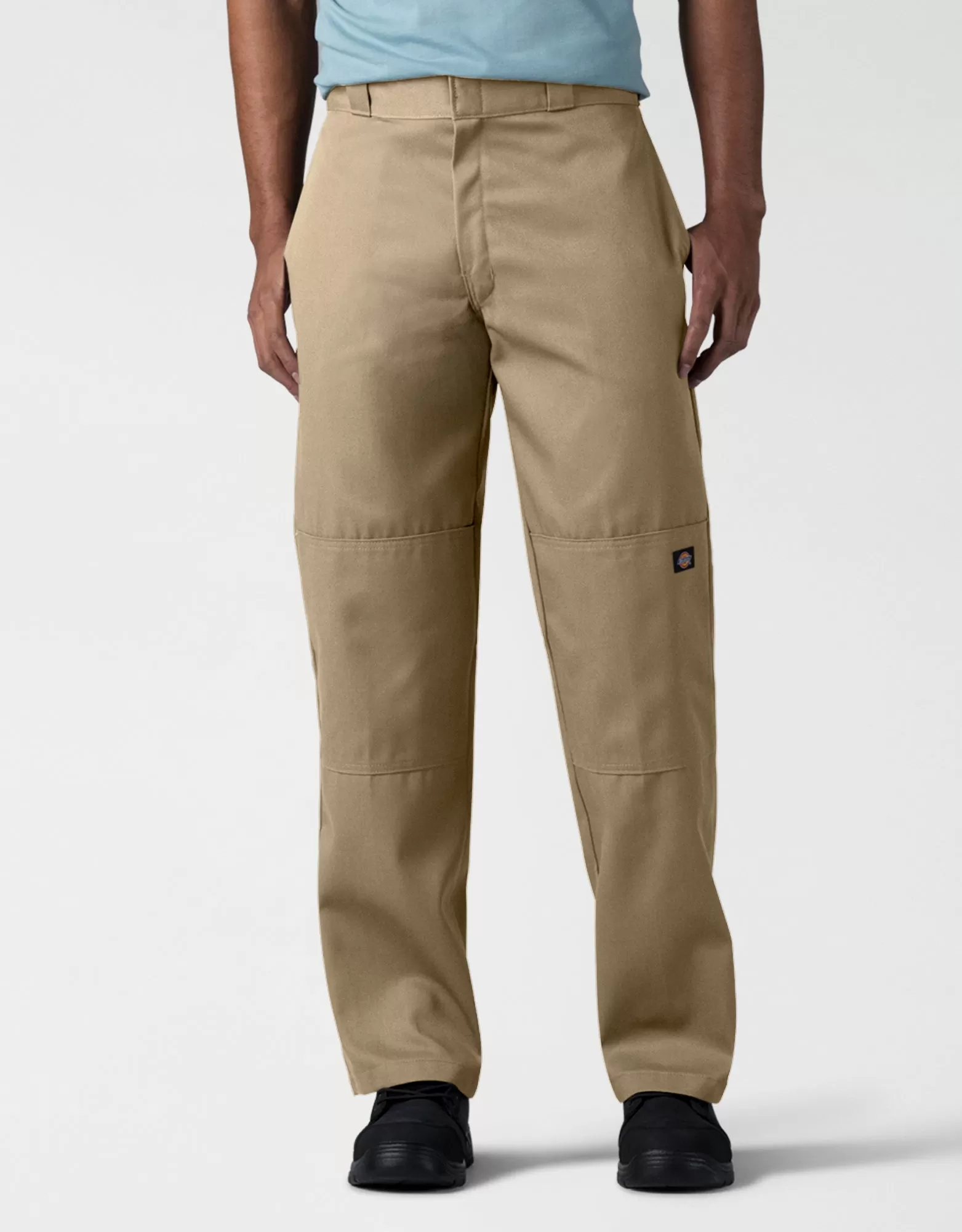 Dickies Loose Fit Double Knee Work Pants, Military Khaki