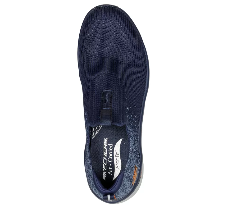 Espadrile sport, barbati, SKECHERS ARCH FIT D'LUX- KEY JOURNEY, 232504-NVY bleumarin, textil