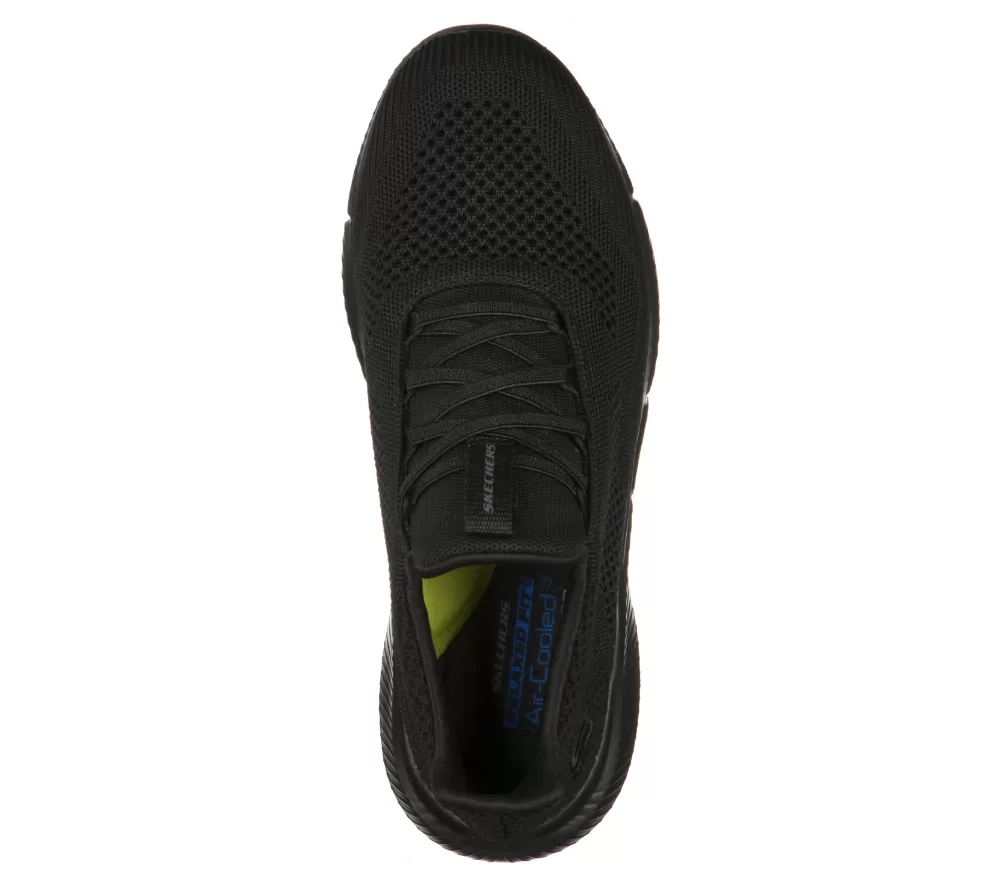 Espadrile sport, barbati, SKECHERS INGRAM - BREXIE SLIP ON 210281-BBK negru, textil