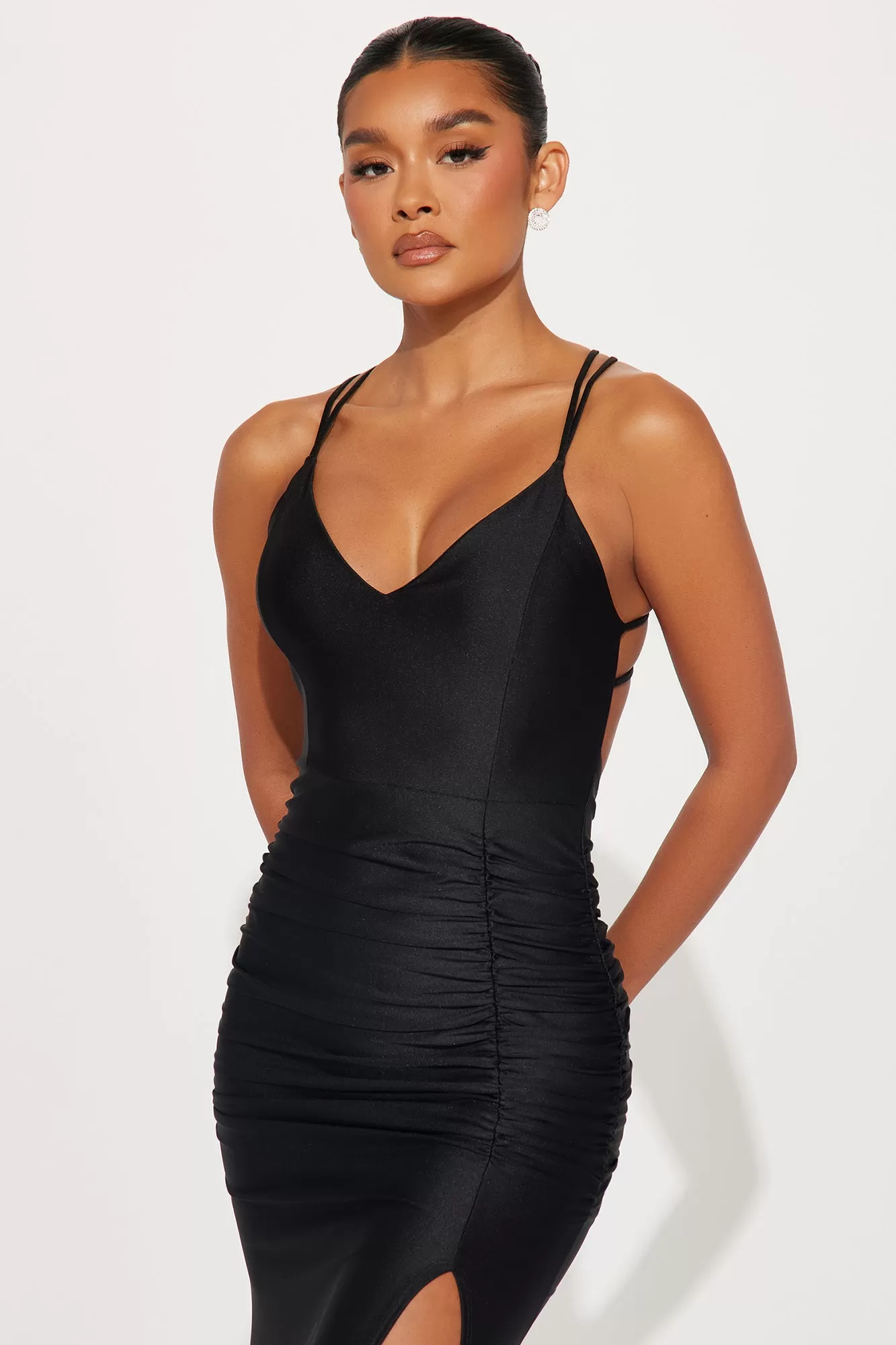 Gabriella Backless Gown - Black