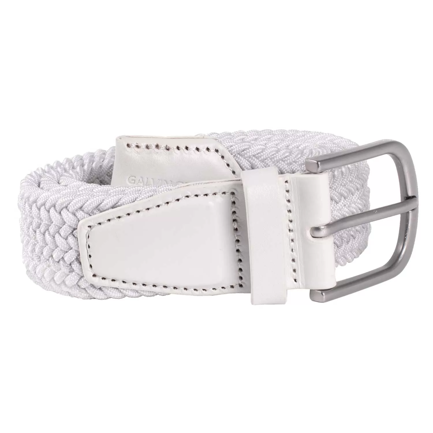 Galvin Green Wave braided Golf Belt - White