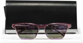 GIvenchy Pink Mirrored Cut Cat-eye Nylon Sunglasses in case