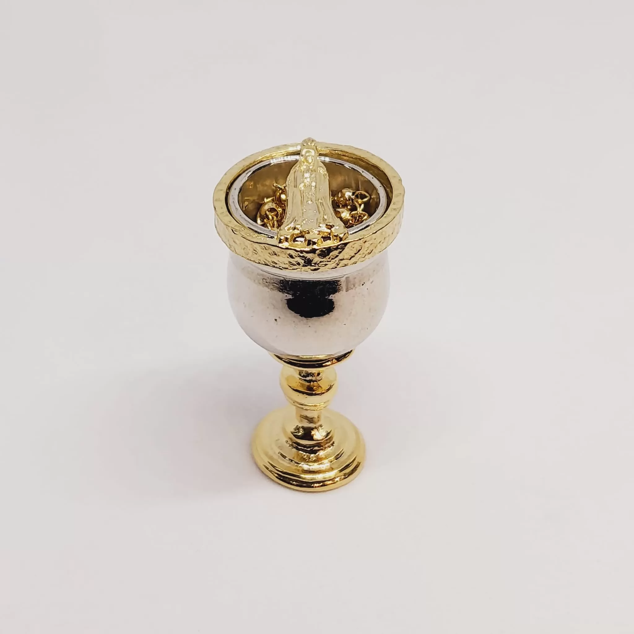 Gold Bath Chalice with Rosary