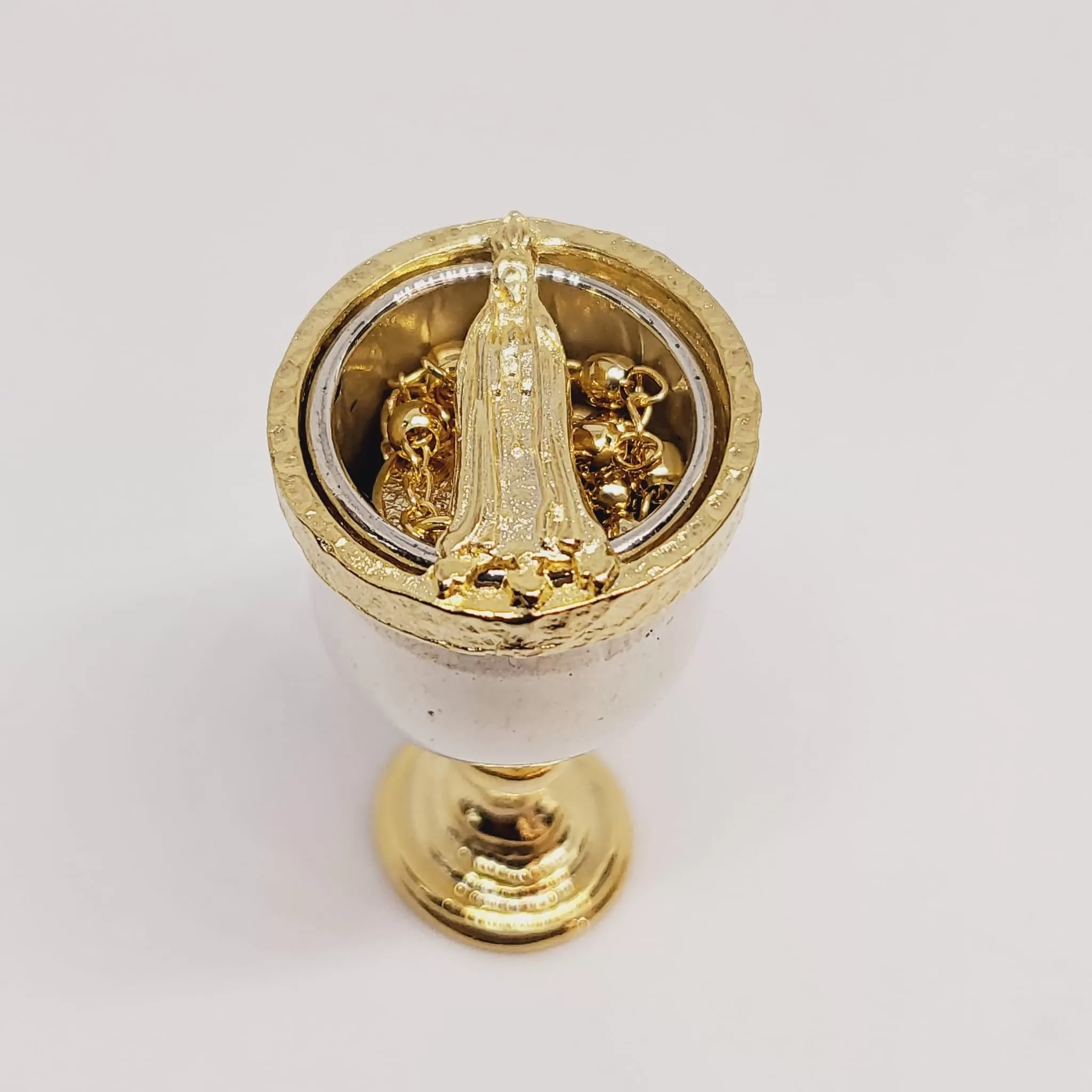 Gold Bath Chalice with Rosary