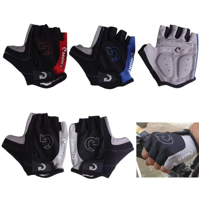 Half Finger Cycling Gloves Anti Slip Gel Pad Breathable Motorcycle MTB Road Bike Gloves Men Women Sports Bicycle Washable Gloves