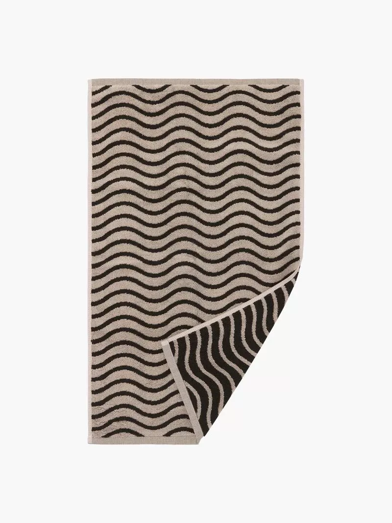 L and M Home Luxe Towels Wave Noir