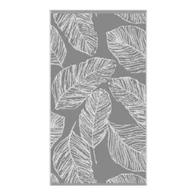 Matteo Jacquard Bath Towel - Grey