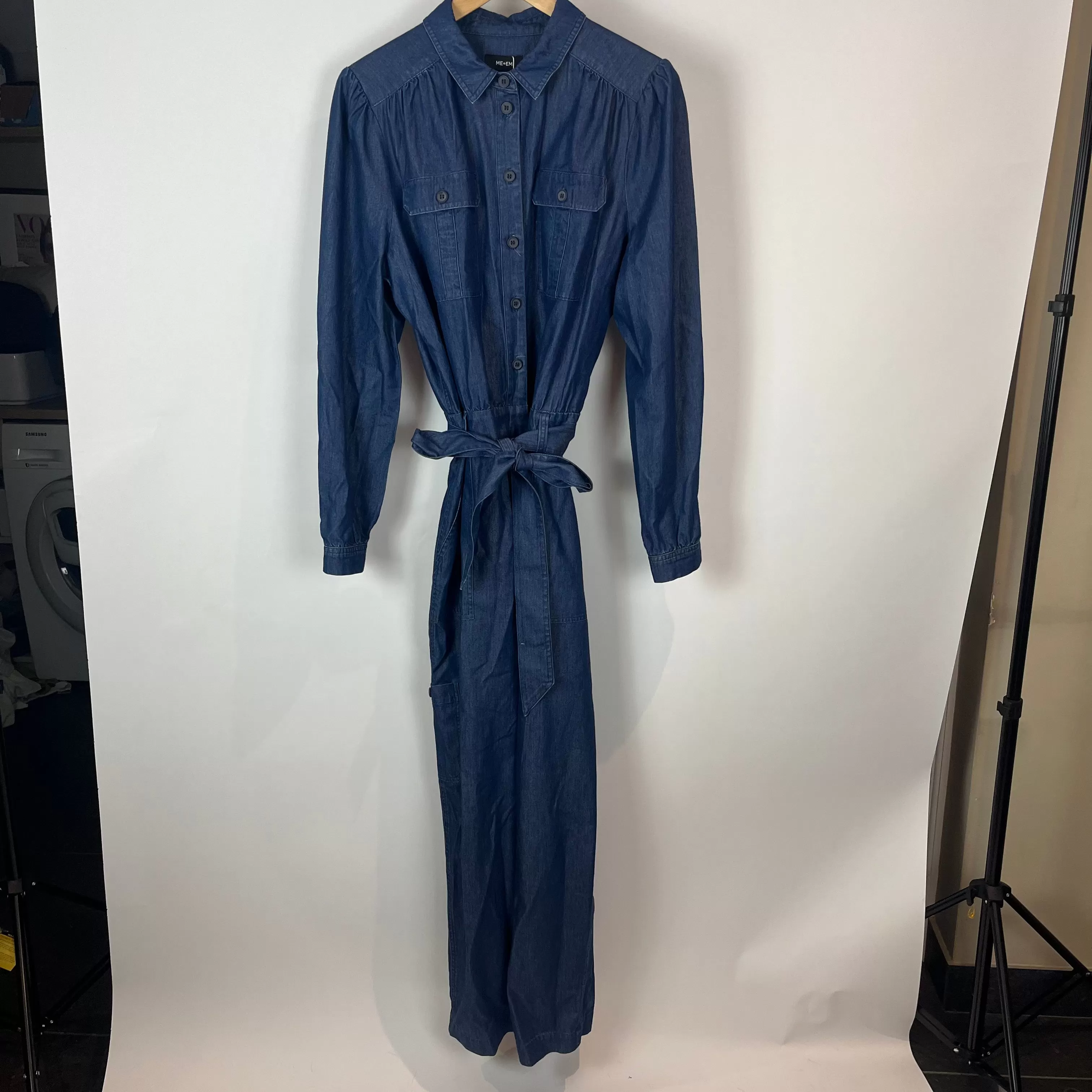 Me&Em Indigo Supersoft  Denim Jumpsuit L