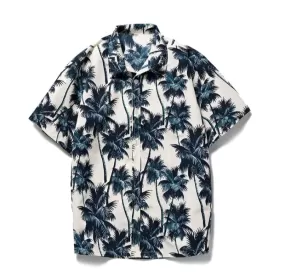 Mens Beach Shirts Camisa Social Masculina Fashion Brand Floral Shirt Men Slim Fit Short Sleeve Hawaiian Shirt Male Chemise S1299772