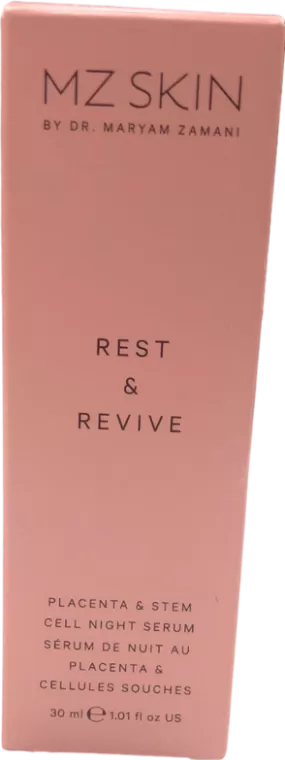 MZ Skin Rest & Revive Placenta & Stem Cell Night Serum 30ml