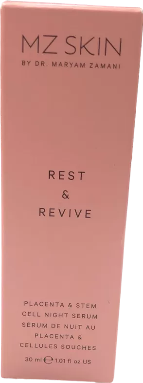 MZ Skin Rest & Revive Placenta & Stem Cell Night Serum 30ml