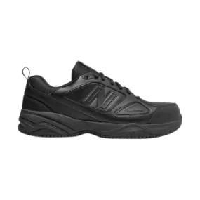 New Balance Men's 627v2 Steel Toe Static Dissipative Leather Athletic Work Shoes - Black