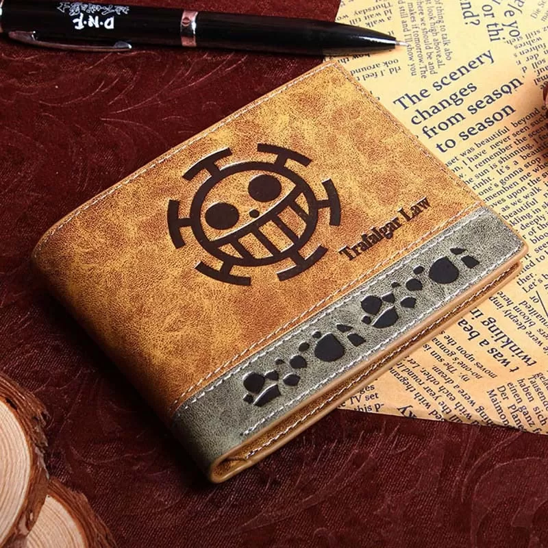 One Piece Anime Figure Wallet - Luffy, Zoro, Ace - Skeleton Pattern PU Cartoon Kawaii Wallet Card Holder