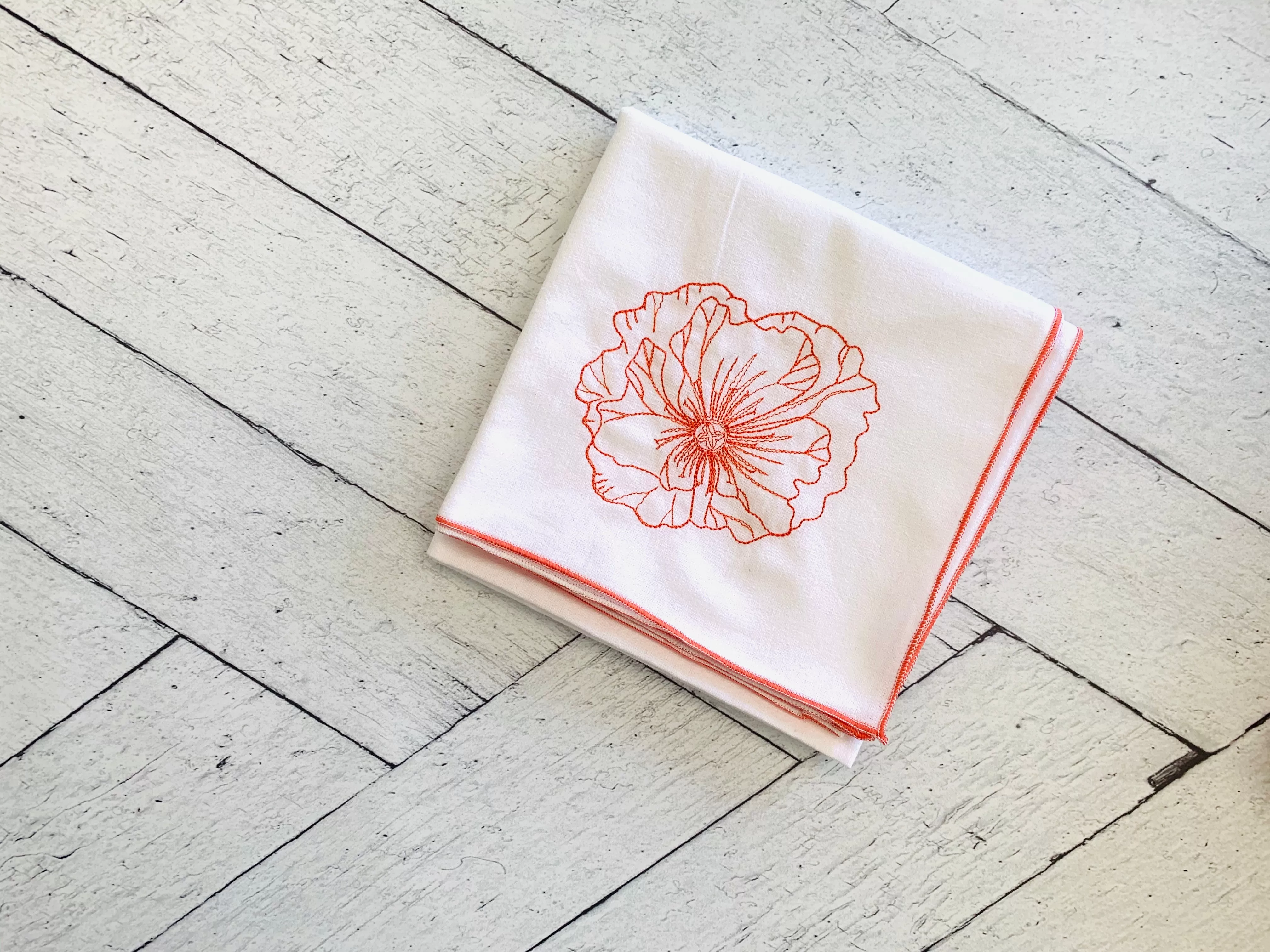 Poppy Flour Sack Towels- set of three