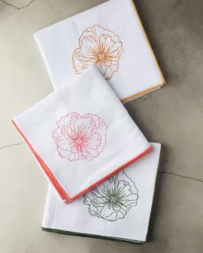 Poppy Flour Sack Towels- set of three