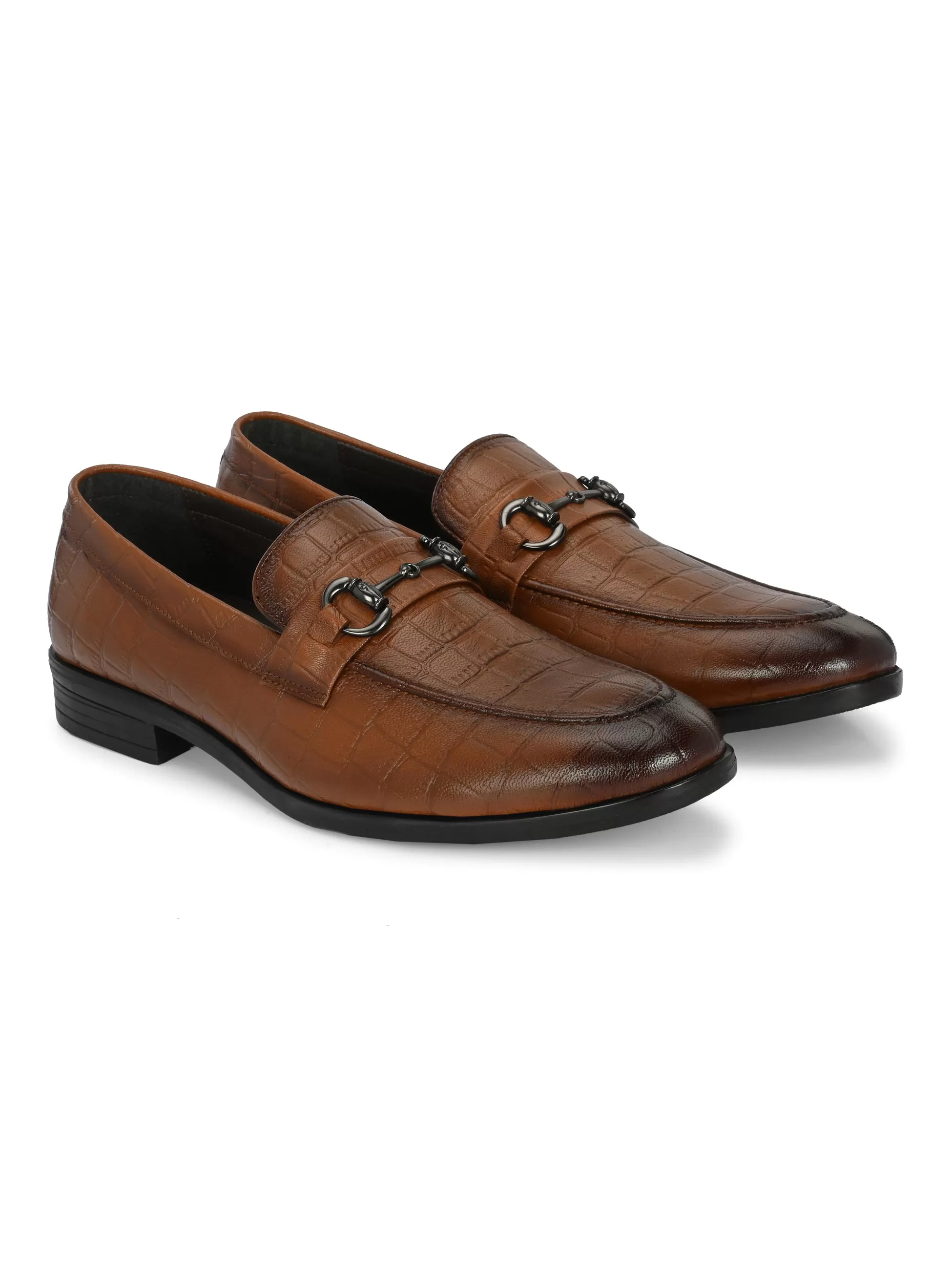 Prive Tan Formal Slip-Ons