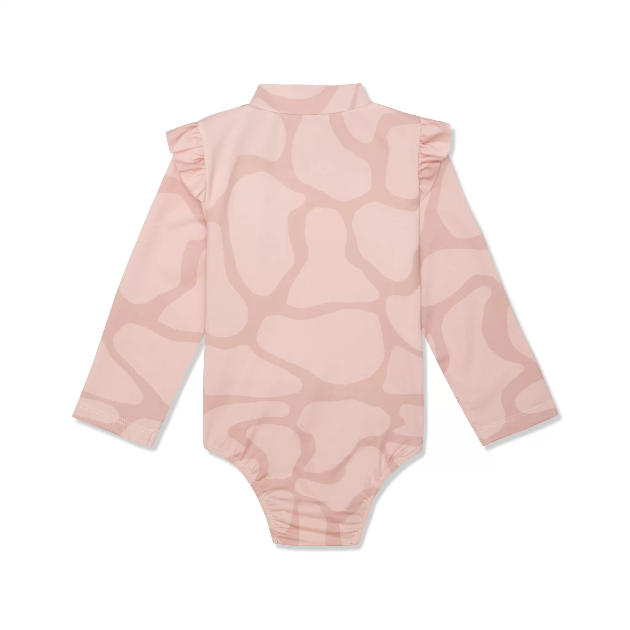 Recycled Polyester Spotted Giraffe Zipped Baby Rashguard