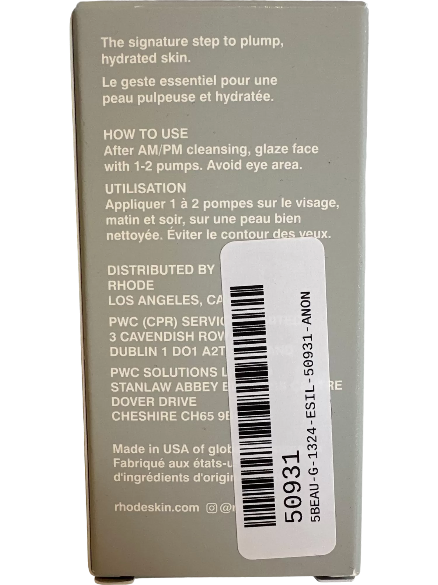 Rhode Peptide Glazing Fluid Hydration Skincare