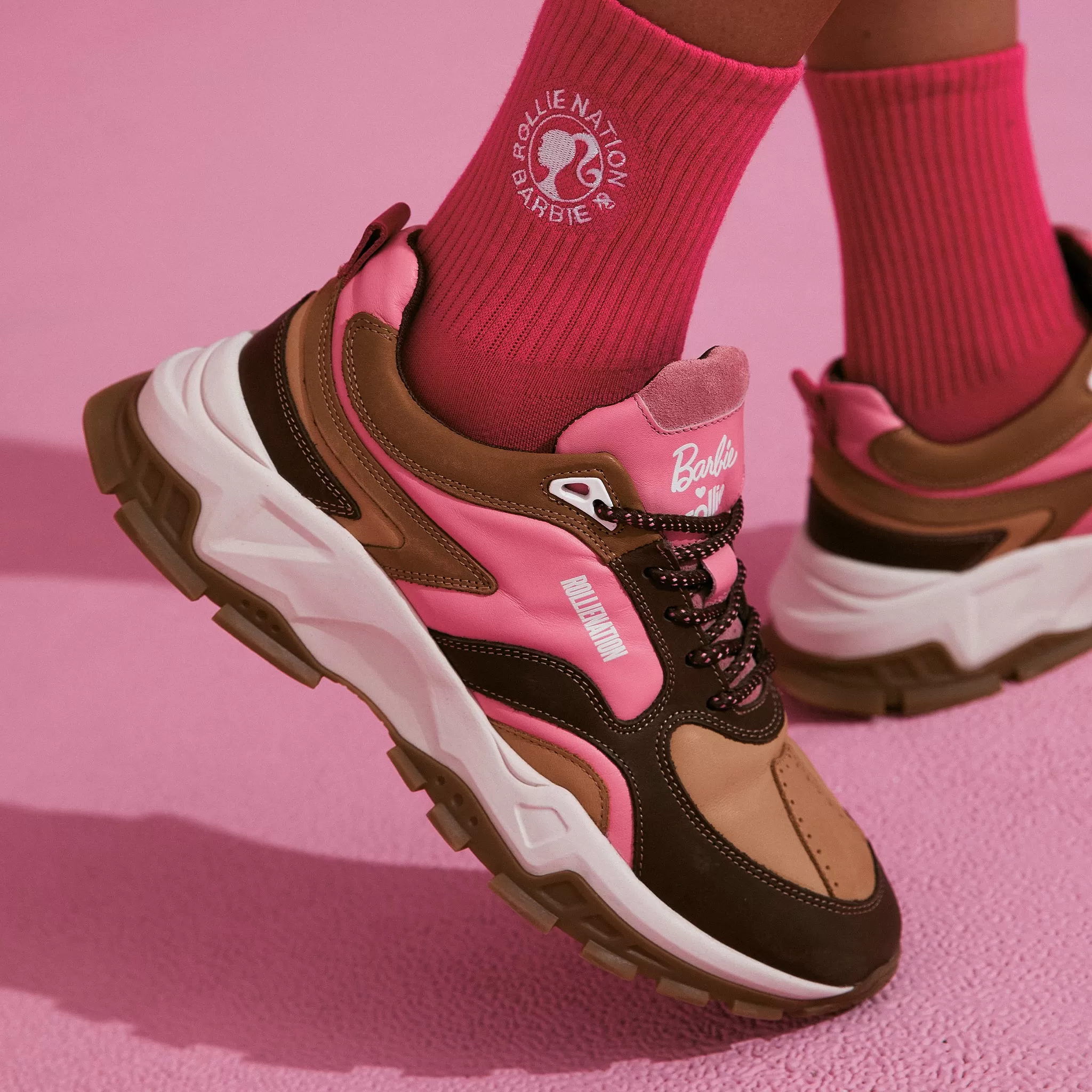 Rollie x Barbie Pink Socks