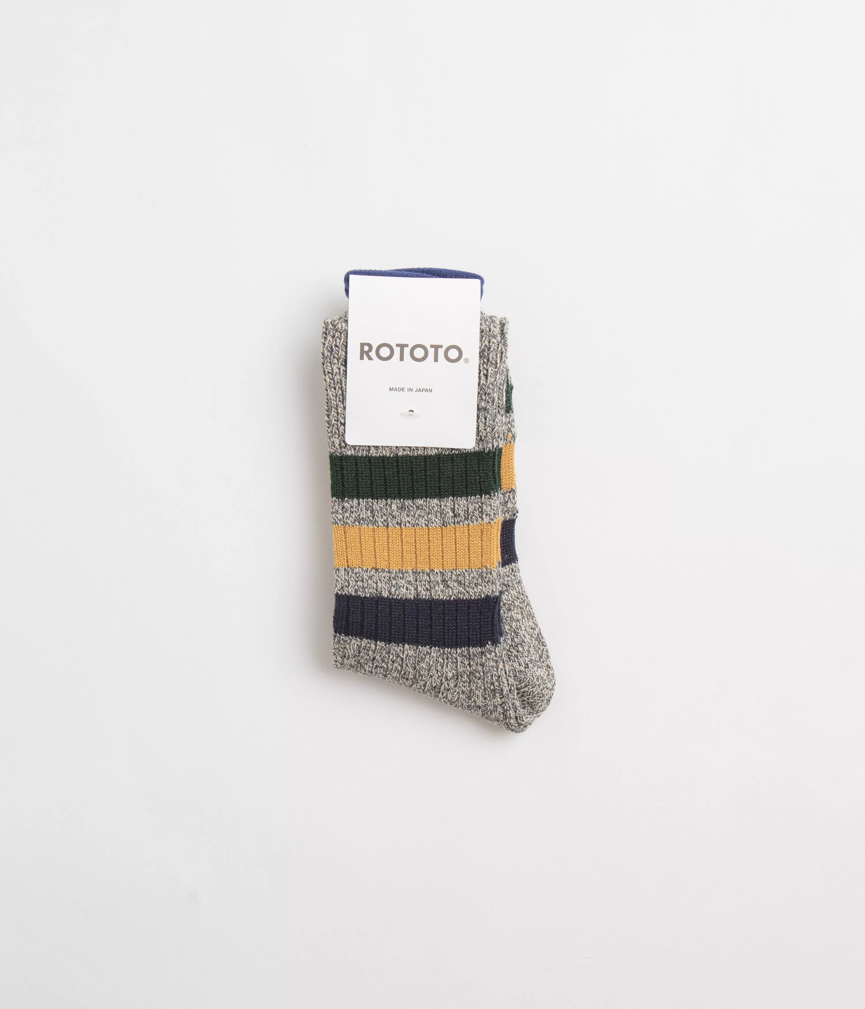 RoToTo Striped Socks - Dark Grey