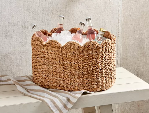 Scallop Woven Party Tub