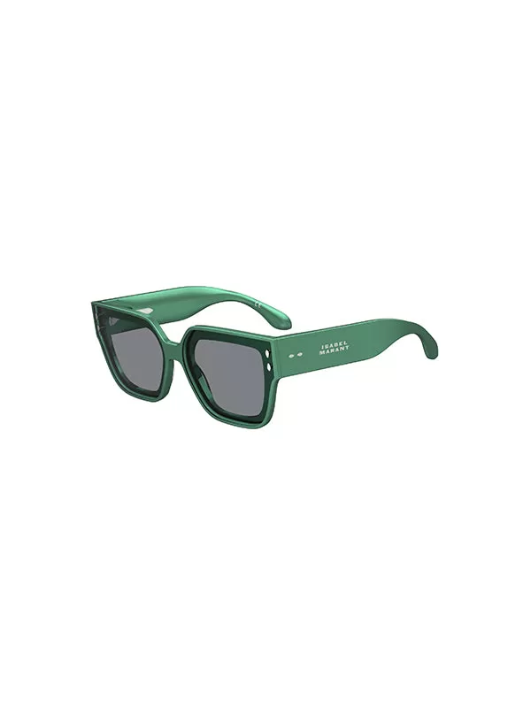 Square Sunglasses in Emerald Green