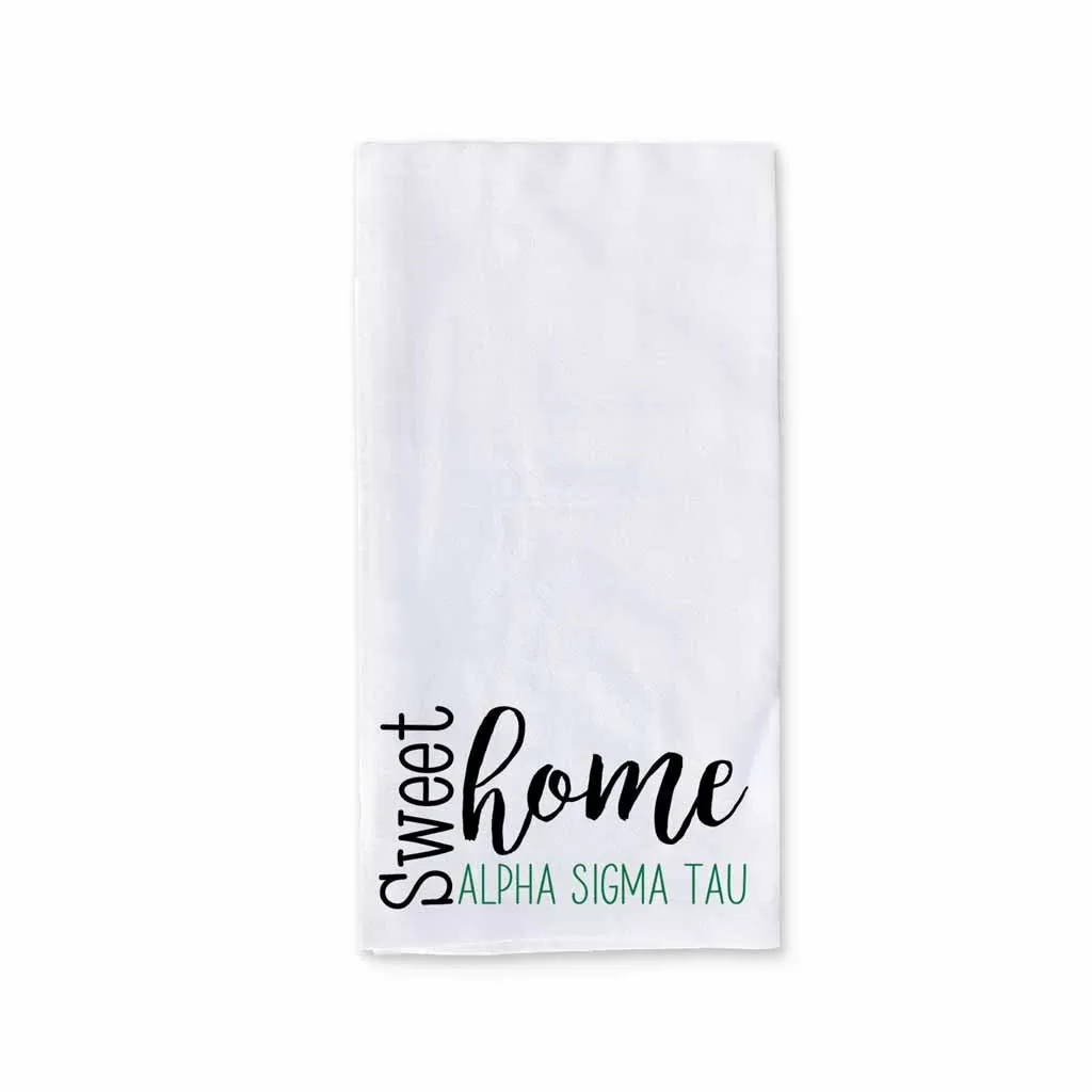 Sweet Home Alpha Sigma Tau Sorority Kitchen Towel