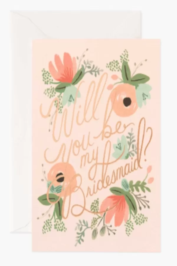 The Blushing Bridesmaid Greeting Card