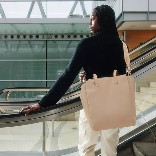 The Commuter Tote in Beige