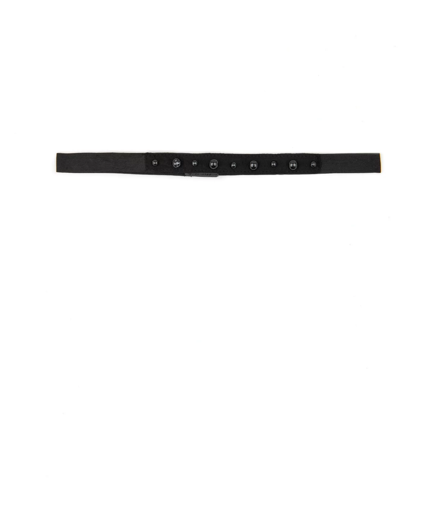 Un Deux Trois Girls Black Beaded Belt