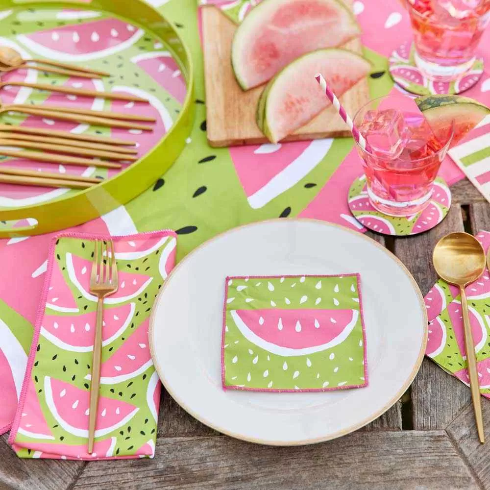 Watermelon Party blu Dinner Napkin