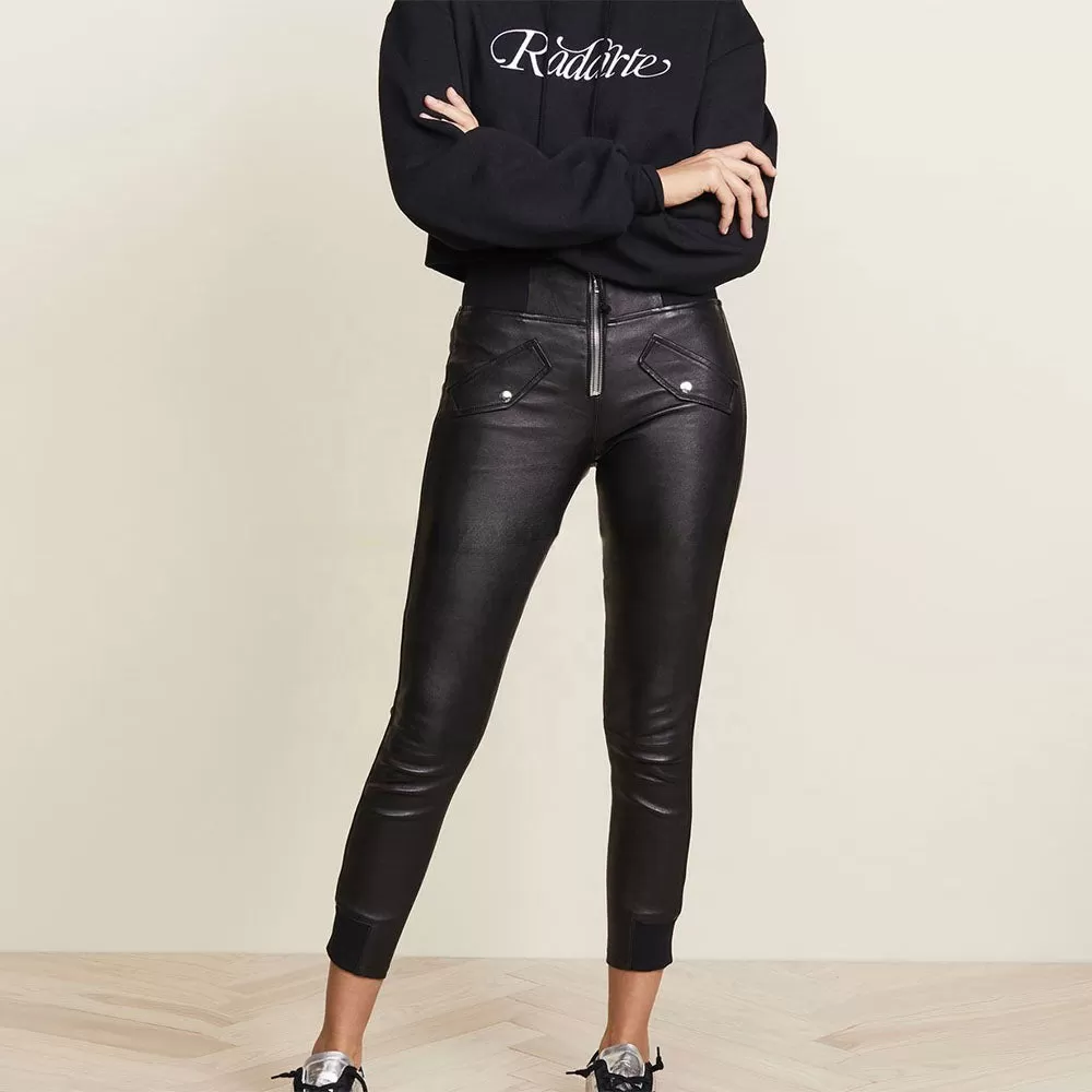 Women's Skinny Leather Pants - Camila